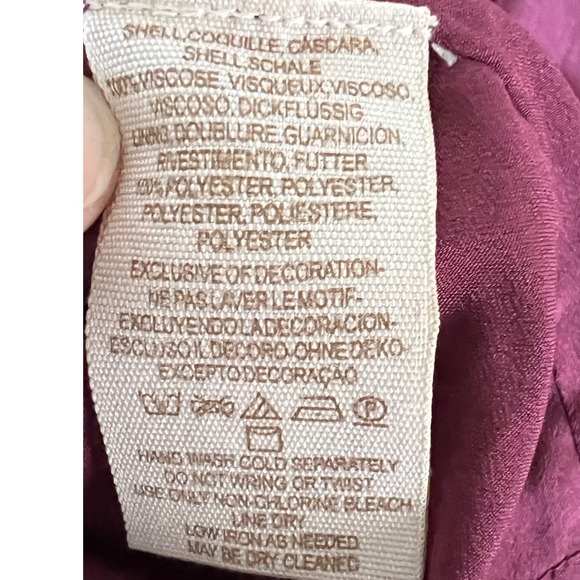 Free People Bridgette Purple Floral Print Long Sleeve Mini Dress Size L Bohemian - Picture 12 of 12